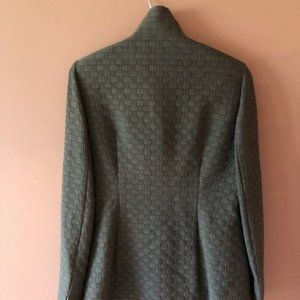 Nina McLemore Black and Beige Basketweave Jacket Size 4 NWT